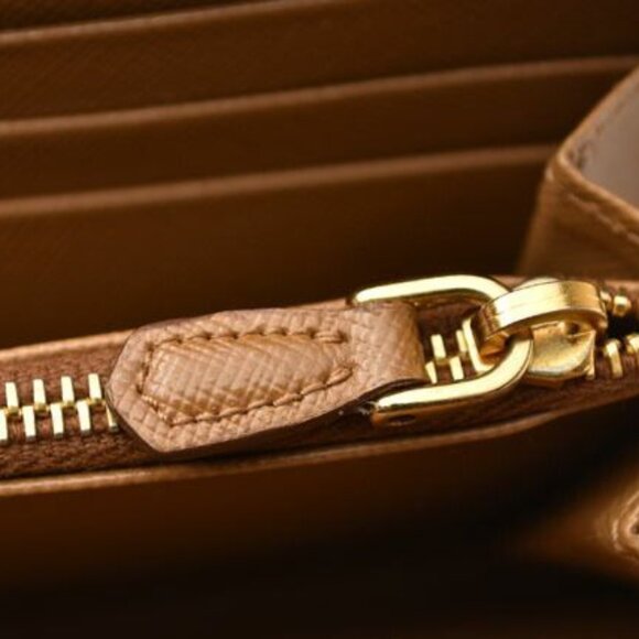 Prada Wallet Long Wallet 1 M0506 Saffiano Metal Shape Pressed Leather - Picture 7 of 10